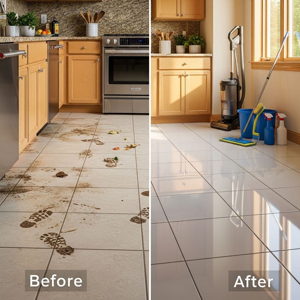 Detailed kitchen cleaning